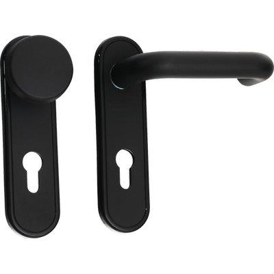 MANIGLIA ANTIPANICO 07070.24 CISA - MANIGLIA + POMO FISSO NERO CF=PZ 2