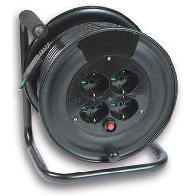 AVVOLGICAVO IMPRESA FME - 2P+T 16A BIPASSO SCHUKO X4 N°XMMQ 3X1,5 MT 25