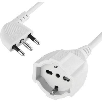 PROLUNGA LINEARE 461 ELECTRALINE - BIANCO 2P+T 16A BIPASSO SCHUKO N°XMMQ 3X1.5 MT 3