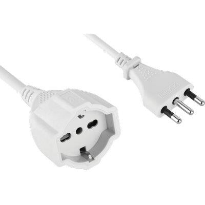PROLUNGA LINEARE 46126 ELECTRALINE - BIANCO 2P+T 16A BIPASSO SCHUKO N°XMMQ 3X1.5 MT 10