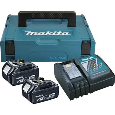KIT ENERGIA LITIO 197624-2 MAKITA - VOLT 18X2 AH 5,0 + CARICABATTERIA