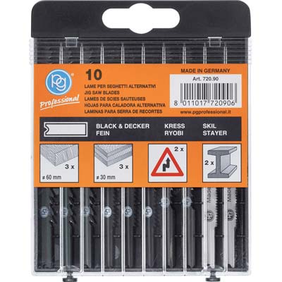 LAME SEGHETTO ALTERNATIVO ATT BLACK DEKER 720.90PG - LEGNO+FERRO MIX CF=PZ 10