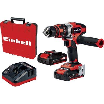 TRAPANO AVVIT PERCUS BATTERIA TE-CD18-48LI EINHELL - VOLT 18X2 AH 2 X-CHANGE +VALIGIA