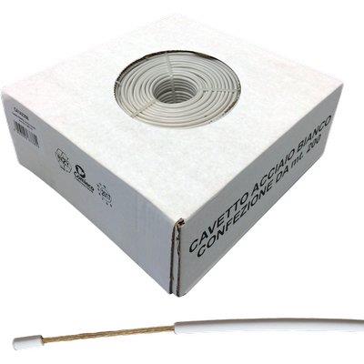 CAVETTO ACCIAIO OTTONATO BIANCONE - MM 4,5 MT 200