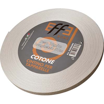 CINTINO AVVOLGIBILI COTONE AVANA/GRIGIO - MM 22 GR/MT 18 MT 50