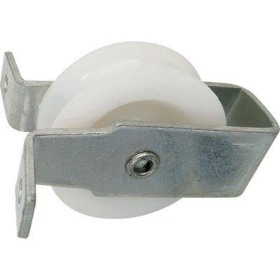 CARRUCOLA NYLON STAFFA FISSA SELF - ZINCATA D.MM 25