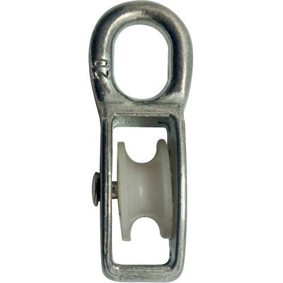 PULEGGIA NYLON SELF - OCCHIOLO NICHELATO D.MM 80