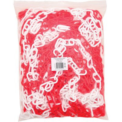 CATENA SEGNALETICA HAND - PLT BIANCO/ROSSO D.MM 5 MT 25
