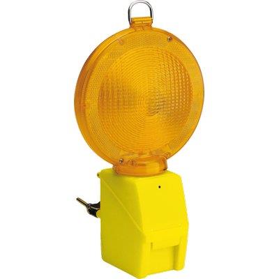 LAMPEGGIATORE CANTIERE - LUCE LED GIALLO POSTO 1 BATTERIA