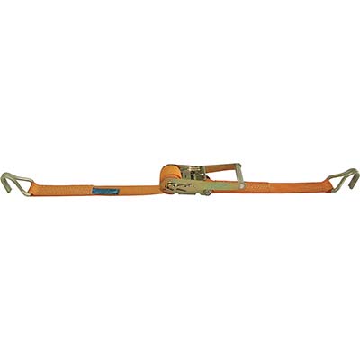 CINGHIA A TRAZIONE 2 UNCINI + CRIC 8182 ROBUR - L.MT 8,5 H.MM 50 KG 2000