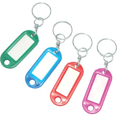 PORTACHIAVE + TARGHETTA + GIVOLARE + ANELLO PRONTY - MIX COLORI CF=PZ 4