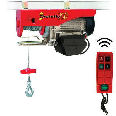 PARANCO ELETTRICO TIRATUTTO TT 200 TS EUROPEA - + RADIOCOMANDO WATT 750 MT 18 KG 200/400
