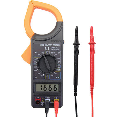 PINZA AMPEROMETRICA + TESTER DIGITALE - AC CC CONTINUITA RESISTENZA
