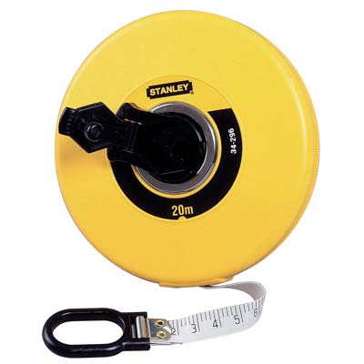 ROTELLA METRICA STANLEY - NASTRO FIBERGLASS MM 13 ML 20 0-34-296