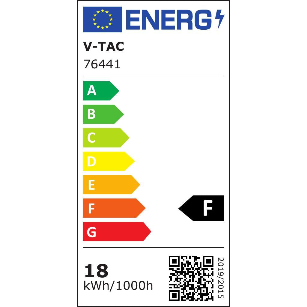 18W LED Dome Light Square Black Frame 6500K IP44
