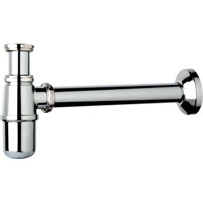 SIFONE CR A BOTTIGLIA TEA - OTTONE CROMATO 1"1/4 CANNA CM 25
