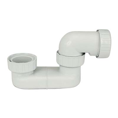 SIFONE PP RIBASSATO VASCA - BIANCO 1"1/2