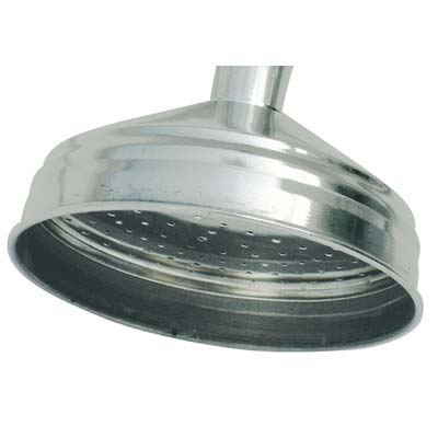 SOFFIONE DOCCIA 1 GETTO - ACCIAIO INOX 1/2F MM 100