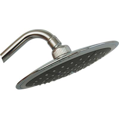 SOFFIONE DOCCIA + SNODO ROUND - ABS CROMATO 1/2F MM 200