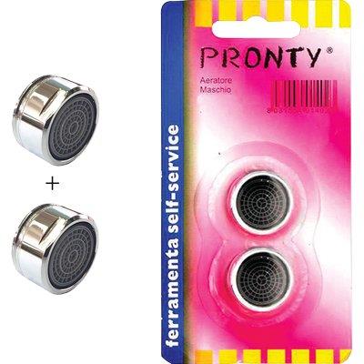 AERATORE RUBINETTO SELF PRONTY - OTTONE CROMATO M24X1 CF=PZ 2