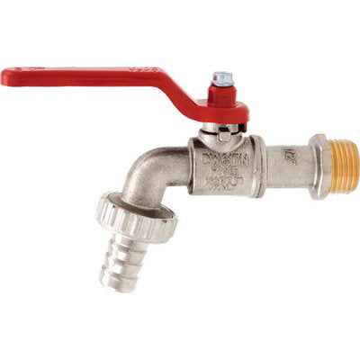 RUBINETTO A SFERA + LEVA 166 ITAP - OTTONE NICHELATO 3/4X1"