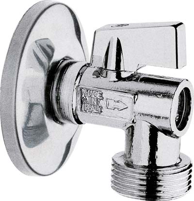 RUBINETTO A SFERA X LAVATRICE 706 ITAP - OTTONE CROMATO 1/2MX3/4M