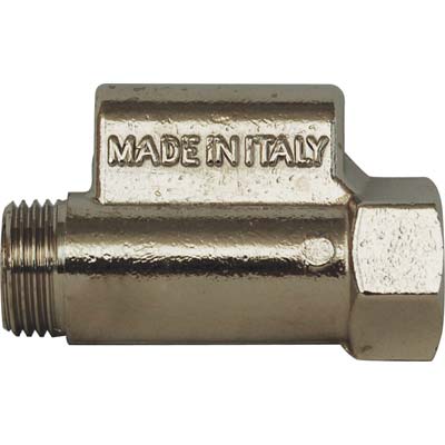VALVOLA SICUREZZA BREVETTATA X SCALDACQUA - OTTONE NICHELATO 1/2MF