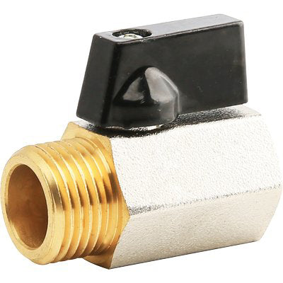 VALVOLA MINI A SFERA X SCALDACQUA WORKIT - OTTONE CROMATO 3/8MF