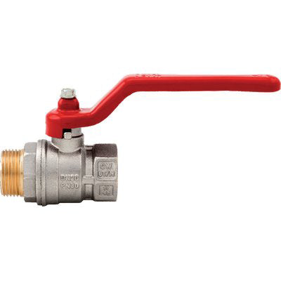 VALVOLA SFERA NORMALE MF LEVA VIENNA 117 ITAP - OTTONE NICHELATO 1"MF
