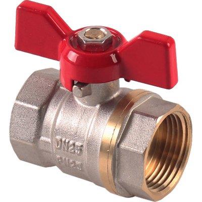 VALVOLA SFERA FF FARFALLA STARS - OTTONE NICHELATO 1/2"F