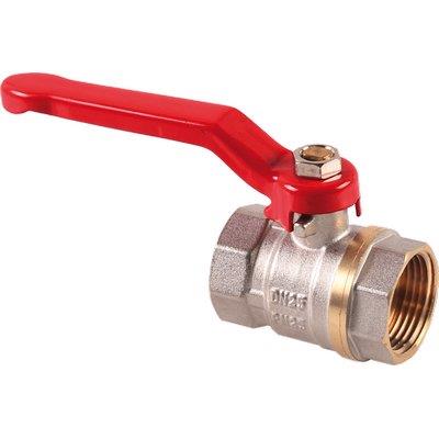 VALVOLA SFERA FF LEVA STARS - OTTONE NICHELATO 3/4"F