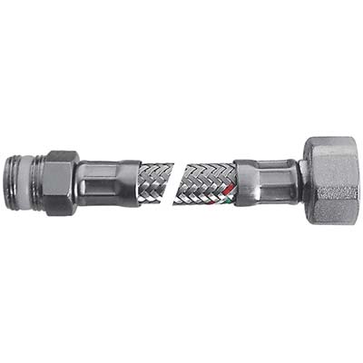 FLESSIBILE FLEXCORE MF PARIGI - INOX 304/PE-RT + GUARNIZIONE 1/2MF CM 40
