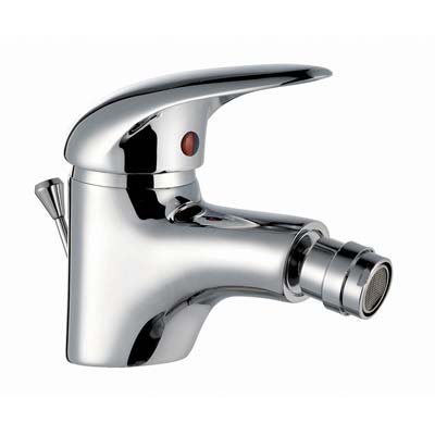 MISCELATORE BIDET START H25 CROLLA - OTTONE CROMATO + PILETTA 1"1/4