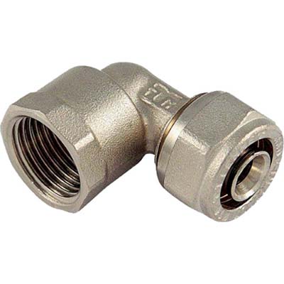 GOMITO MULTISTRATO FILETTO FEMMINA BAMPI - OTTONE MM 16X1/2F