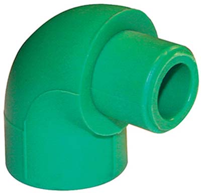 GOMITO PPR A SALDARE MF 90° - VERDE MM 25