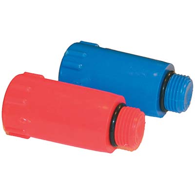 TAPPO PROVA IMPIANTO PPR - ROSSO 1/2M
