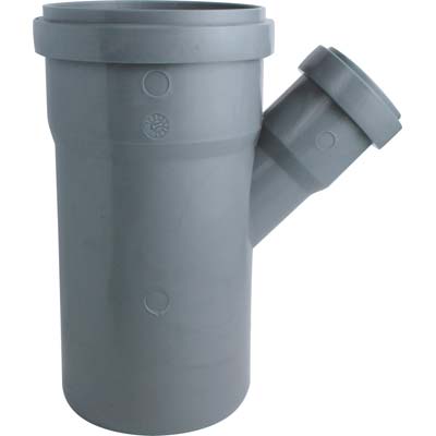 BRAGA RIDOTTA SCARICO IDRICO AD INNESTO - PP GRIGIO MM 90/40 45°