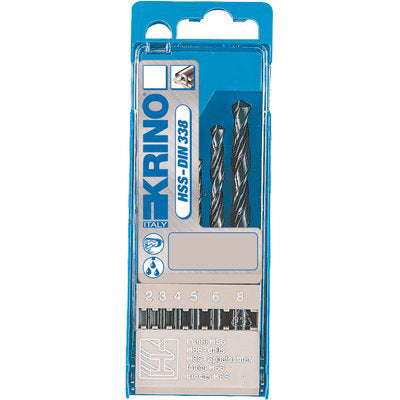 PUNTA TRAPANO HSS RULLATA ASTUCCIO KRINO - MM 2,0/8,0 CF=PZ 6