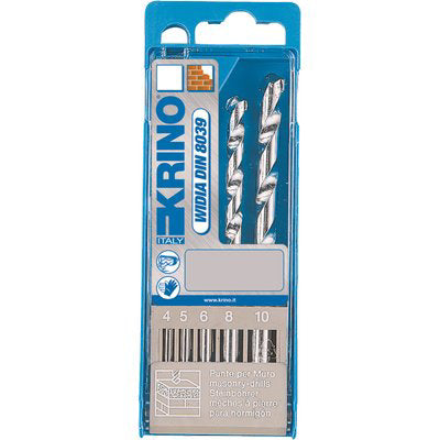 PUNTA TRAPANO WIDIA STANDARD 03001 ASTUCCIO KRINO - MM 4,0/10,0 CF=PZ 5