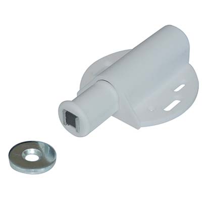 CRICCHETTO MAGNETICO A SCATTO SPORTELLI 680 - MM 42 H.MM 16 KG 6 + INCONTRO BIANCO