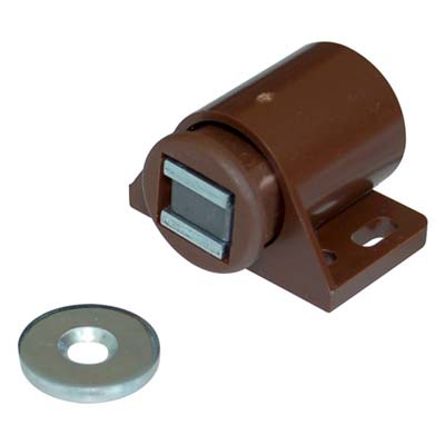 CRICCHETTO MAGNETICO SPORTELLI 640 - MM 30X30 H.MM 19 KG 6 + INCONTRO MARRONE