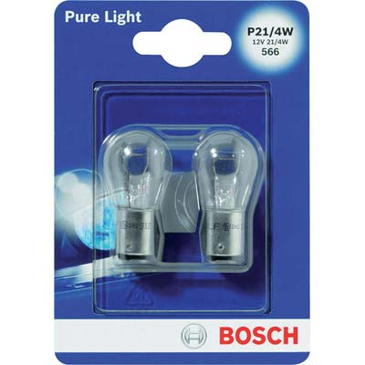 LAMPADA AUTO POSTERIORI PURE LIGHT P21 015 BOSCH - INCANDESCENZA VOLT 12 WATT  4 CF=PZ 2