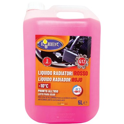 LIQUIDO ANTIGELO X RADIATORE AUTO ROSSO LUBEX - FINO A -10°C LT 5