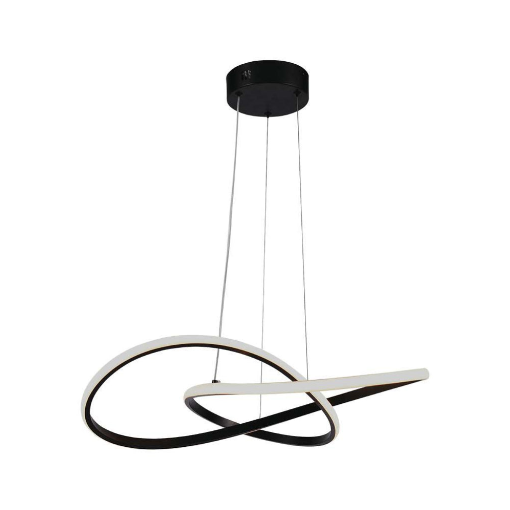 20W LED Hanging Decorative Lamp Ф500 Black Body 3000K