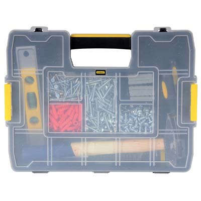 ORGANIZER PORTAMINUTERIA SORT MASTER JR STANLEY - SCOMPARTI REGOLABILI MM 370X292 H.MM 67 1-97-483