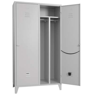 ARMADIO SPORCO PULITO MONTATO PROMETAL - VERN GRIGIO POSTI 2 H.MM 1795 MM  680X500