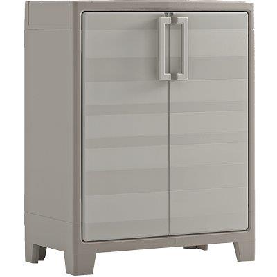 ARMADIO BASSO 2 RIPIANI IMPERMEABIL GULLIVER KETER - PPL SABBIA BEIGE 2 ANTE CM 80X44 H.CM 100