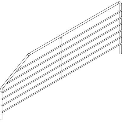 DIVISORIO X RIPIANO MARKET - ACCIAIO ZINCATO CM 40 H.CM 8/14