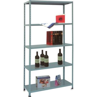 SCAFFALE KIT 5 RIPIANI ASTE INTERE PROMETAL - VERN GRIGIO CM 40X100 H.CM 200 PESANTE