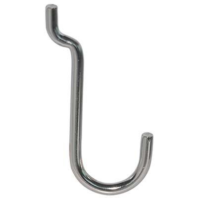 GANCIO UNCINO ACCIAIO X PANNELLO ESPOSITIVO - CROMATO N° 4 MM 22X53